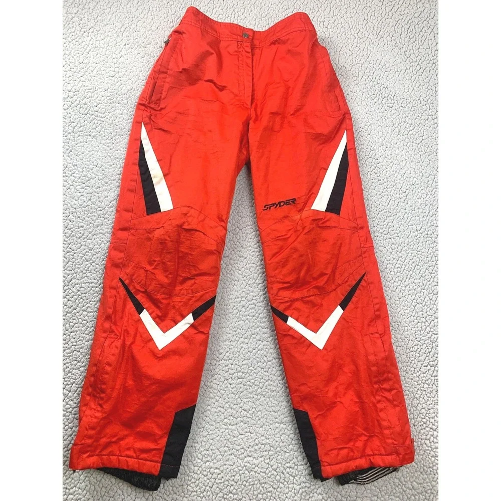 Spyder Mens Insulated Ski Pants 29x30 Red Winter Snowboard Snow Trousers Vintage